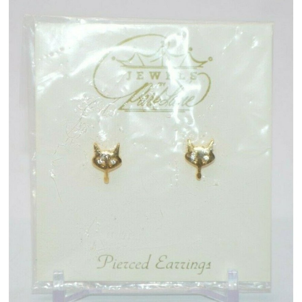 Jewel By ParkLane Gold Tone Clear Rhinestone Eyed